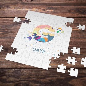 Resim Kişiye Özel G Harfi Tasarımlı Puzzle 