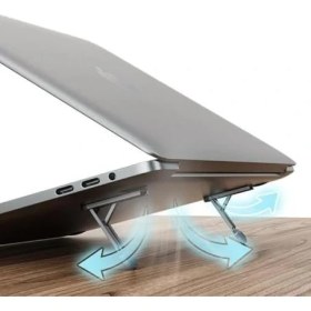 Resim Storemax Cep Telefonu ve Dizüstü Bilgisayar Standı | Katlanabilir Ince Metal Braket | Taşınabilir, Ergonomik Laptop ve Telefon Standı | Masaüstü Çok Amaçlı Destek 1 Adet Ayak 