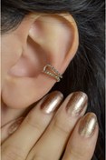 Resim Mu Minamu Mini Topçuklu Earcuff Sıkıştırmalı Kıkırdak Küpesi 