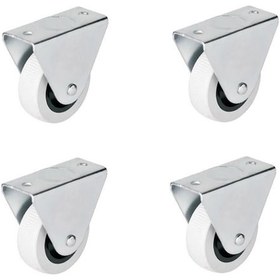 Resim 4 Adet Hts Sabit Tablalı Mobilya Tekeri Tekerlek Çap : 50 Mm Kod : 105 
