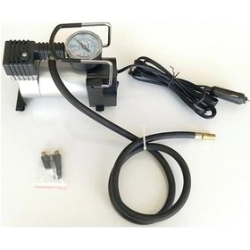 Resim Beşli Araç Seti Trafik Seti + Akü Takviye Kablosu + Kriko + Bijon Anahtarı + Metal Hava Kompresörü 