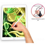 Resim TEKNETSTORE Ipad Pro 12.9 5. Nesil 2021 Active Stylus Özel Yazı / Çizim Kalemi Palm Rejection Dokunmatik Kalem 