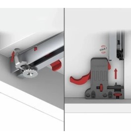 Resim Samet Smart Slide Tek Açılım Frenli Ray 400 mm 