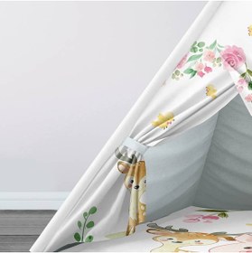 Resim instababyrooms Çocuk Oyun Çadırı Orman Hayvanları Dijital Baskılı 