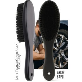Resim mudikonsept HSNET Jant Temizlik Fırçası Hassas Jant Temizleme Fırçası Ahşap Saplı 