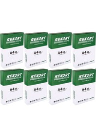 Resim Mopak Rekort A4 80gr/m2 Fotokopi Kağıdı 4000 Adet 8pk 500 