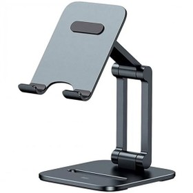 Resim Baseus Desktop Biaxial Çift Eksenli Masaüstü Katlanabilir Metal Telefon Standı - Telefon Tutucu 