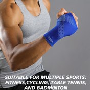 Resim 1 adet VBOSI 3D Örgü Basınçlı Elastik Nefes Alabilen Bilek Desteği, Avuç Koruma ile - Ağırlık Kaldırma, Badminton ve Günlük Aktiviteler için İdeal, Spor Bilek Bandı|Elastik Bilek Desteği|Nefes Alabilen Kumaş 