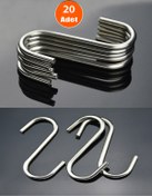 Resim Etsylight , Büyük Metal Kanca, Kalın Kanca S Kanca Mutfak Askısı Tel Banyo Askısı 20 adet 