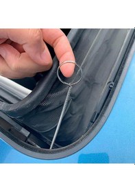 Resim Dianziye Oto Cam Tavan Su Borusu Temizleme Fırçası, Esnek Paslanmaz Çelik Vana Tüp Temizleyici Aracı, Ev Ve Araç İçin Kanal Tıkanıklığı Çözücü 160cm 