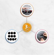 Resim HerEveOyuncak 8li Kapı Kolu Koruyucu Film + 8li Ayna Kapı Kolu Darbe Önleyici Bant + 10lu Araç Darbe Seti R8K3XZ 