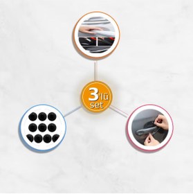 Resim HerEveOyuncak 8li Kapı Kolu Koruyucu Film + 8li Ayna Kapı Kolu Darbe Önleyici Bant + 10lu Araç Darbe Seti R8K3XZ 