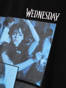 Resim Name It Name İt Wednesday Çocuk T-shirt Siyah 