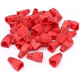 Resim BiSıfır Rj45 Kılıf Boot Kırmızı (100 Adet) 