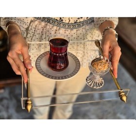 Resim Agbtrend Queen S Tray Tek Kişilik Dekorasyon Ve Sunum Tepsisi Çok Renkli 