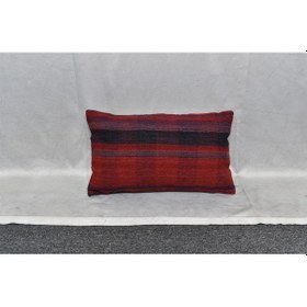 Resim Zehra Abla Halı Yeni El Dokuma Dekoratif Lumbar Kilim Kırlent Yastık Kılıfı 6571 Çok Renkli 