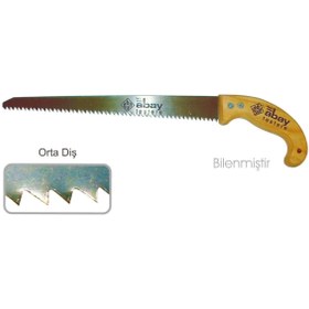 Resim soonaksesuar Orta Diş Bağ Testere 35 Cm - Ahşap Sap 