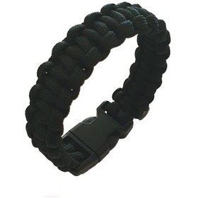 Resim Muson Paracord Bileklik Siyah Çok Renkli 
