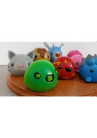 Resim Opencart 3d Baskılı Yataklar Slime Rancher - Boom, Fosfor, Rad & Bal Sadece Plastik Aparattır 