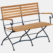 Resim Sunfun Moni Ferforje Ahşap Bahçe Bankı 