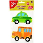 Resim Genel Markalar Bubu Eva 3 D Sticker Taksi-okul Servisi 