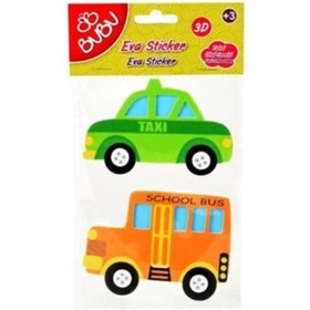 Resim Genel Markalar Bubu Eva 3 D Sticker Taksi-okul Servisi 