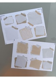 Resim Vintage Scrapbook Mat Not Kağıtları Etiket Seti Bullet Journal Ve Planlayıcı İçin Sticker Diğer 