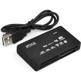 Resim S-Line USB 2.0 Kart Okuyucu Tf Cf Sd Mini Sd Sdhc Mmc Ms Xd Card Read 