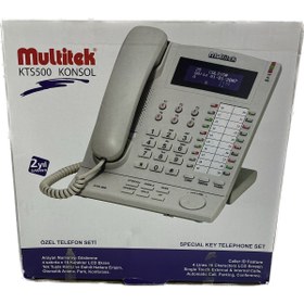 Resim Multitek Kts-500 Santral Konsol Telefon Beyaz 