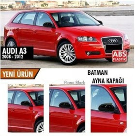 Resim Ebal Otomotiv Audi A3 8P Batman Yarasa Ayna Kapağı Piano Black / 2008-2012 