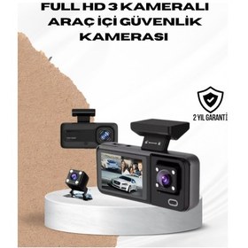 Resim Wi-fi Bağlantılı Full Hd Araç Kamera Seti 3 Kameralı Park Koruma Ve Döngü Kayıt 