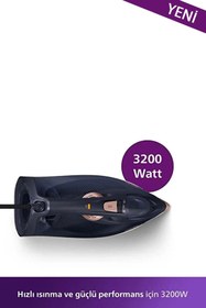 Resim Philips Azur 3200W Buharlı Ütü - Özel Tabanlı Yeni Seri 