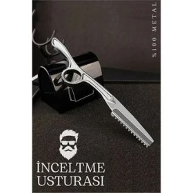 Resim Bx Feather Tip Jiletli Ustura Profesyonel Saç Sakal Inceltme Usturası 