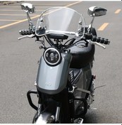 Resim Willowhaven Beyaz Evrensel Motosiklet Rüzgarlık Scooter Windscreen Hava Yönlendirici 