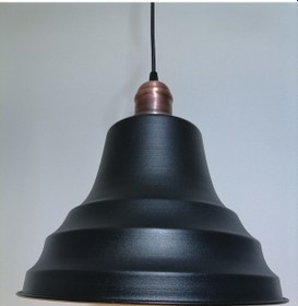 Resim Riolight Retro Siyah Içi Gold Tekli Metal Sarkıt Çap: 27Cm (538288405) 
