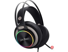 Resim Pearl Shop James Donkey 712 Siyah 7.1 Surround Rgb Gaming Kulaklık Neodimyum 50MM Sürücüler 112DB Hassas Mikrofon -43DB Rgb LED Aydınlatmalı Manuel + Yazılımla Ses Kontrol USB Bağlantı ve Ses Kartı 