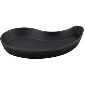 Resim Lava Fajita Tabağı Damla Form Siyah Mat 10 X 20 Cm Siyah 