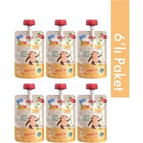 Resim Mango Monkey Organik Karışık Meyve Püresi 110 Gr 6 Adet 