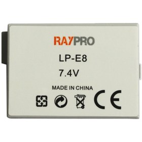 Resim Raypro Canon Eos 550d 600d 650d 700d Için Lp-e8 Batarya 