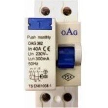 Resim Oag Kaçak Akım - 1X40A 30MA 