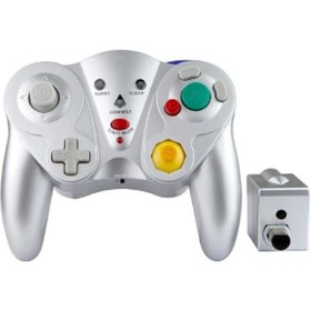 Resim Nintendo Game Host Ngc İçin Silver-2.4g Kablosuz Oyun Denetleyicisi, Gamecube Will/wii U Host İçin Kablosuz Joypad Gamepad Kolu 