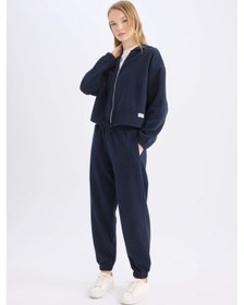 Resim Defacto Coool Beli Paçası Lastikli Basic Düz Jogger Eşofman Altı E1478AX24WNNV241 Lacivert 