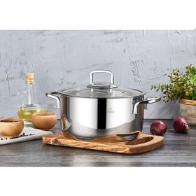 Resim Vento 20 Cm Derin Çelik Tencere Inox 