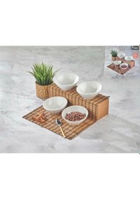 Resim Cooker Ckr3588 Porselen Kase Seti 14 Cm 4'lü Beyaz 