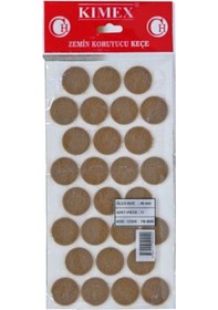 Resim Canex Zemin Koruyucu Yapışkan Keçe 28 Mm Yuvarlak 