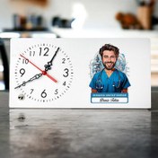 Resim Karikatürlü En İyi Erkek Anestezi Teknikeri Masa Saati 