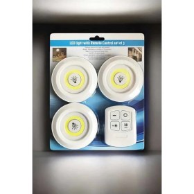 Resim Mutfak Dolap Altı Işığı Uzaktan Kumandalı Yapışkanlı Kablosuz Pilli 