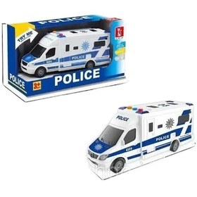 Resim Ctoys J168-12 Işıklı Ve Sesli Polis Otobüsü Oyuncak 