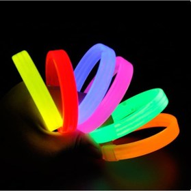 Resim Glow Partisi Fosforlu Ekstra Kalın Bileklik 6 Renk 6 Lı Set Baskı Yapılabilir - Yluh-874076 