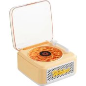 Resim Vothoon Nostalji Mini Plak Görünümlü Radyolu Bluetooth Hoparlör 3d Ses Dalgası Retro Müzik Plak 